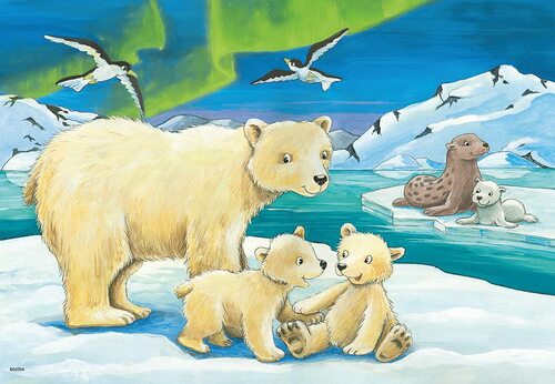 Ravensburger Puzzle 2 x 12pc - Baby Safari Animals