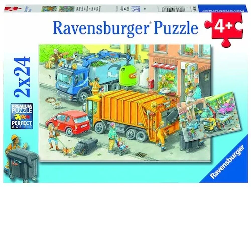 Ravensburger Puzzle 2 x 24pc - Working Trucks