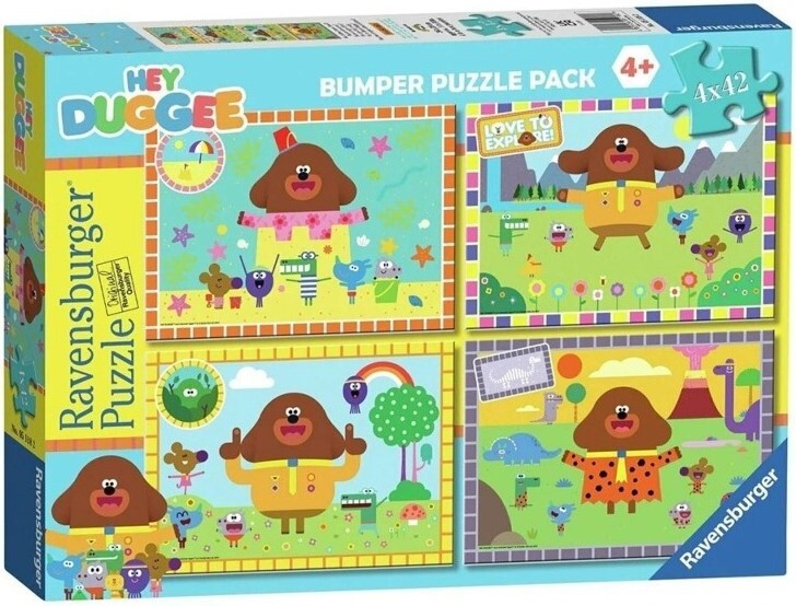 Ravensburger Puzzle 4 x 42pc - Hey Duggee We're Always Happy!