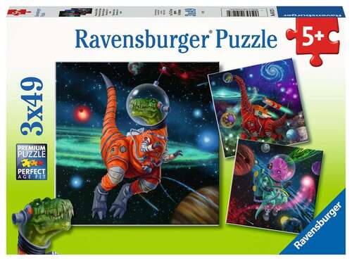 Ravensburger Puzzle 3 x 49pc - Dinosaurs in Space
