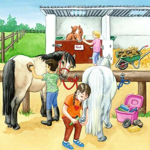 Ravensburger Puzzle 3 x 49pc - A Day at the Stables