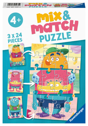 Ravensburger Puzzle 3 x 24pc - Mix-up Monsters!
