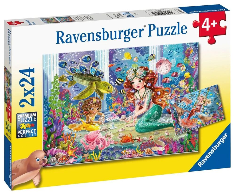 Ravensburger Puzzle 2 x 24pc - Mermaid Tea Party