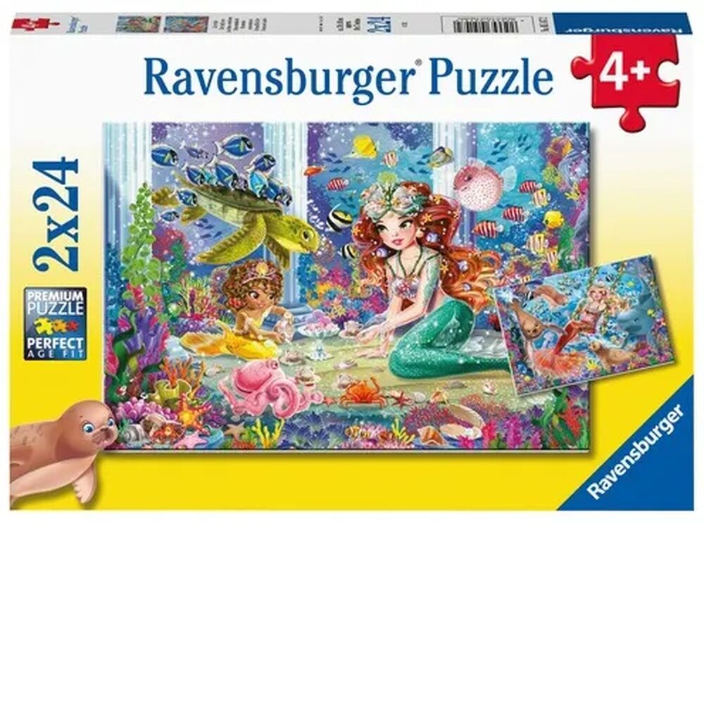 Ravensburger Puzzle 2 x 24pc - Mermaid Tea Party