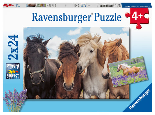 Ravensburger Puzzle 2 x 24pc - Horse Friends