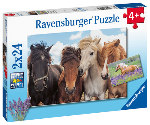 Ravensburger Puzzle 2 x 24pc - Horse Friends