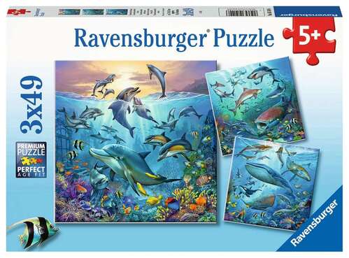 Ravensburger Puzzle 3 x 49pc - Ocean Life