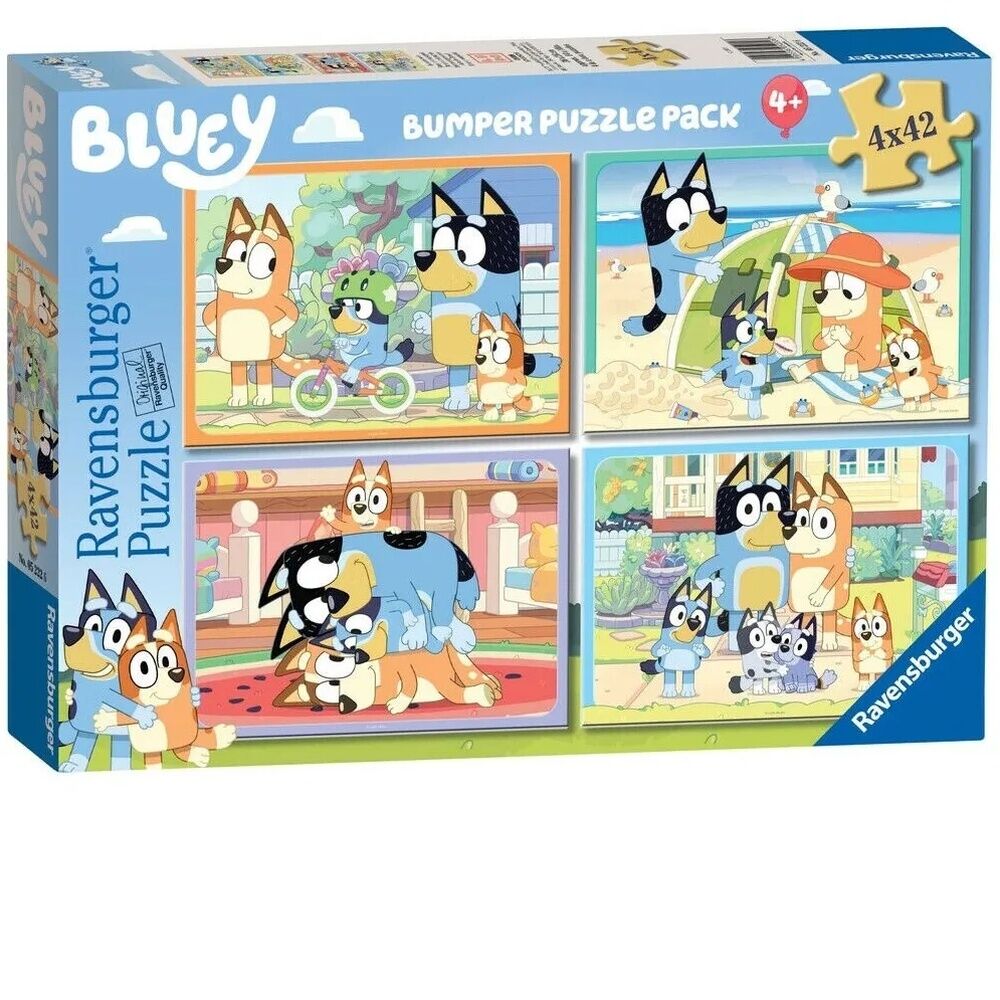 Ravensburger Puzzle 4 x 42pc - Bluey Gotta Be Done