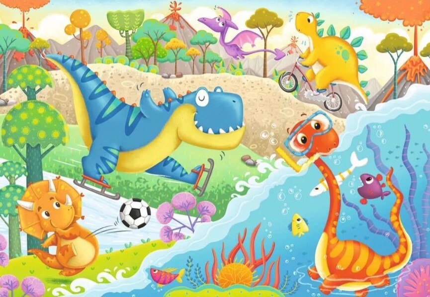 Ravensburger Puzzle 2 x 12pc - My Dino Friends