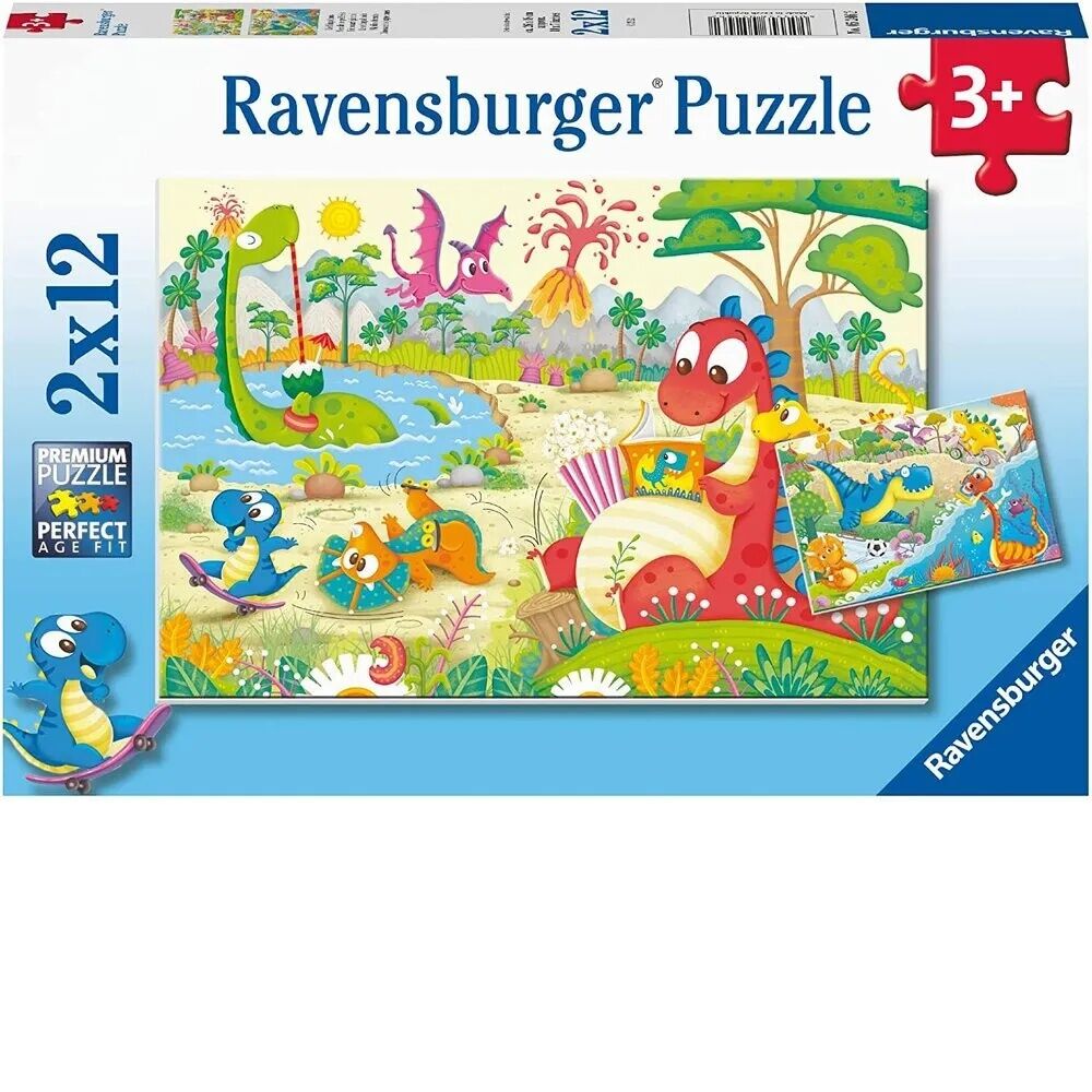 Ravensburger Puzzle 2 x 12pc - My Dino Friends