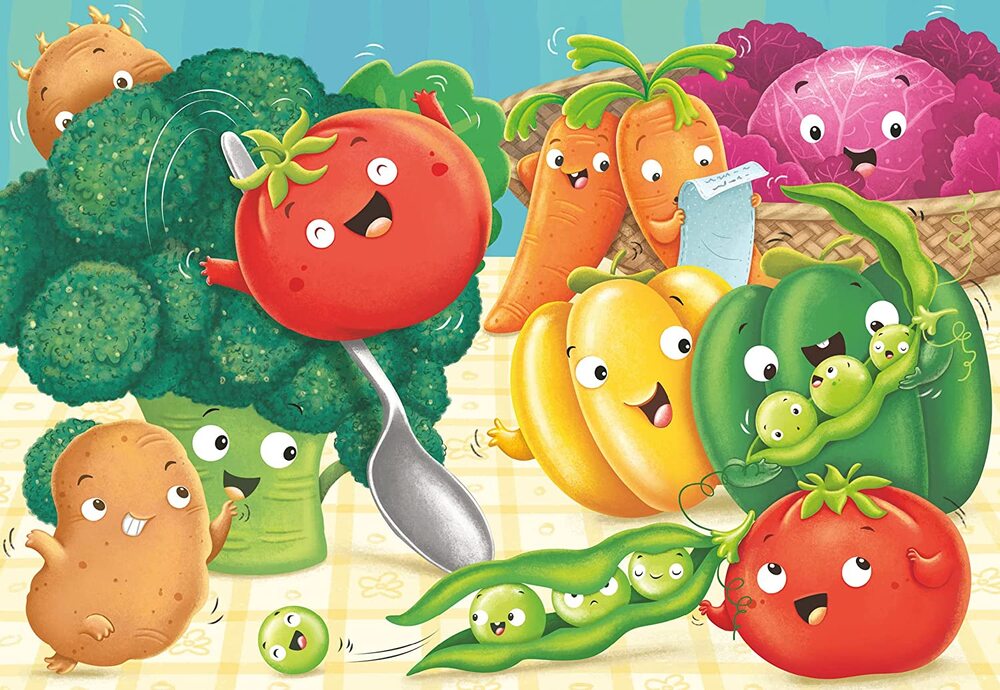 Ravensburger Puzzle 2 x 24pc - Fruit and Veggie Fun