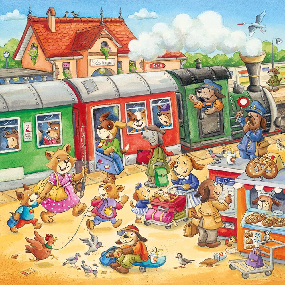 Ravensburger Puzzle 3 x 49pc - Animal Vacation