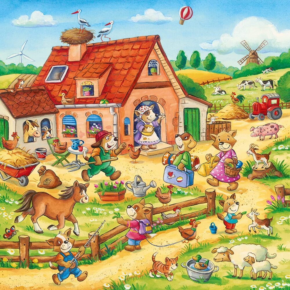Ravensburger Puzzle 3 x 49pc - Animal Vacation