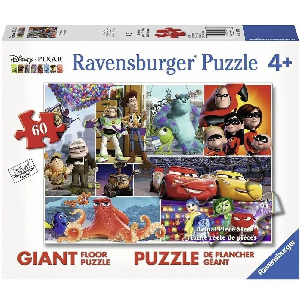 Ravensburger Puzzle 60pc - Disney Pixar Friends Giant Floor Puzzle