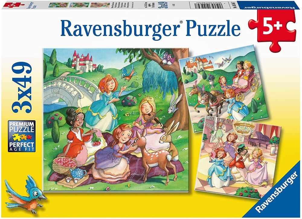 Ravensburger Puzzle 3 x 49pc - Little Princesses