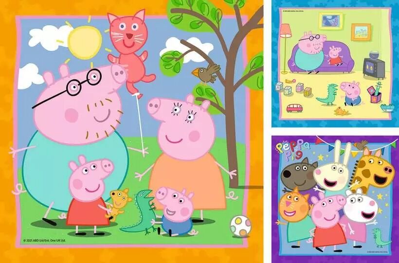 Ravensburger Puzzle 3x49pc - Peppa Pig Peppa's Family and Friends