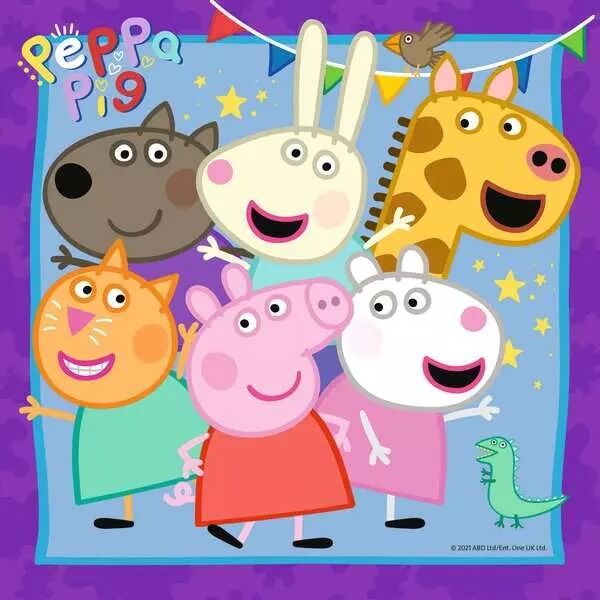 Ravensburger Puzzle 3x49pc - Peppa Pig Peppa's Family and Friends