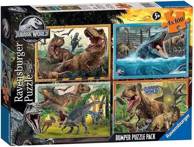 Ravensburger Puzzle 4x100pc - Welcome to Jurassic World Bumper Pack