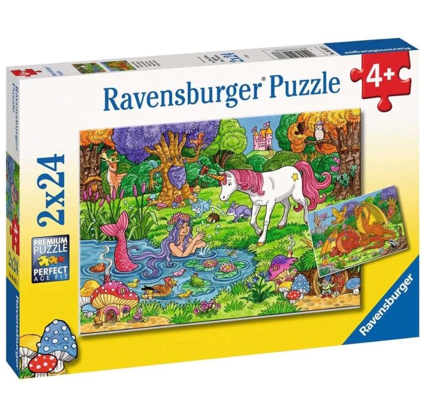Ravensburger Puzzle 2x24pc - Magical Forest