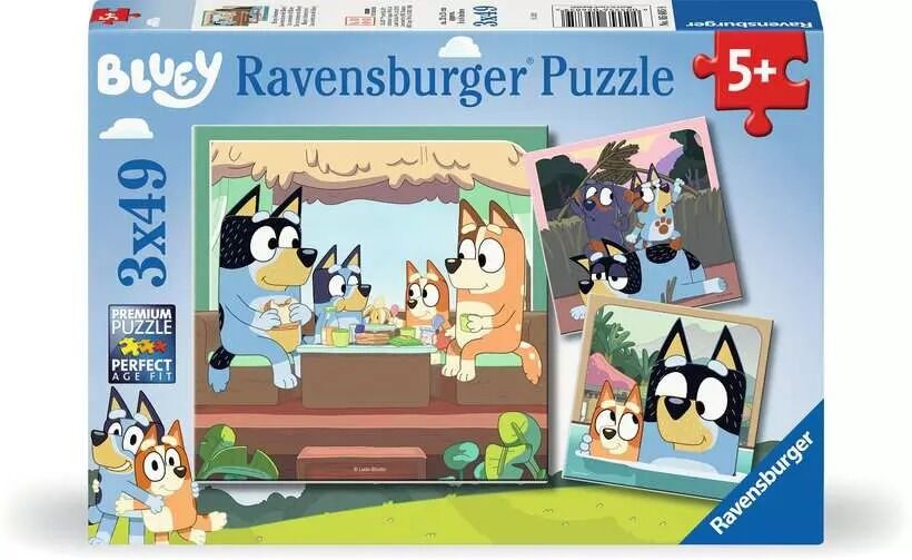 Ravensburger Puzzle 3x49pc - Bluey
