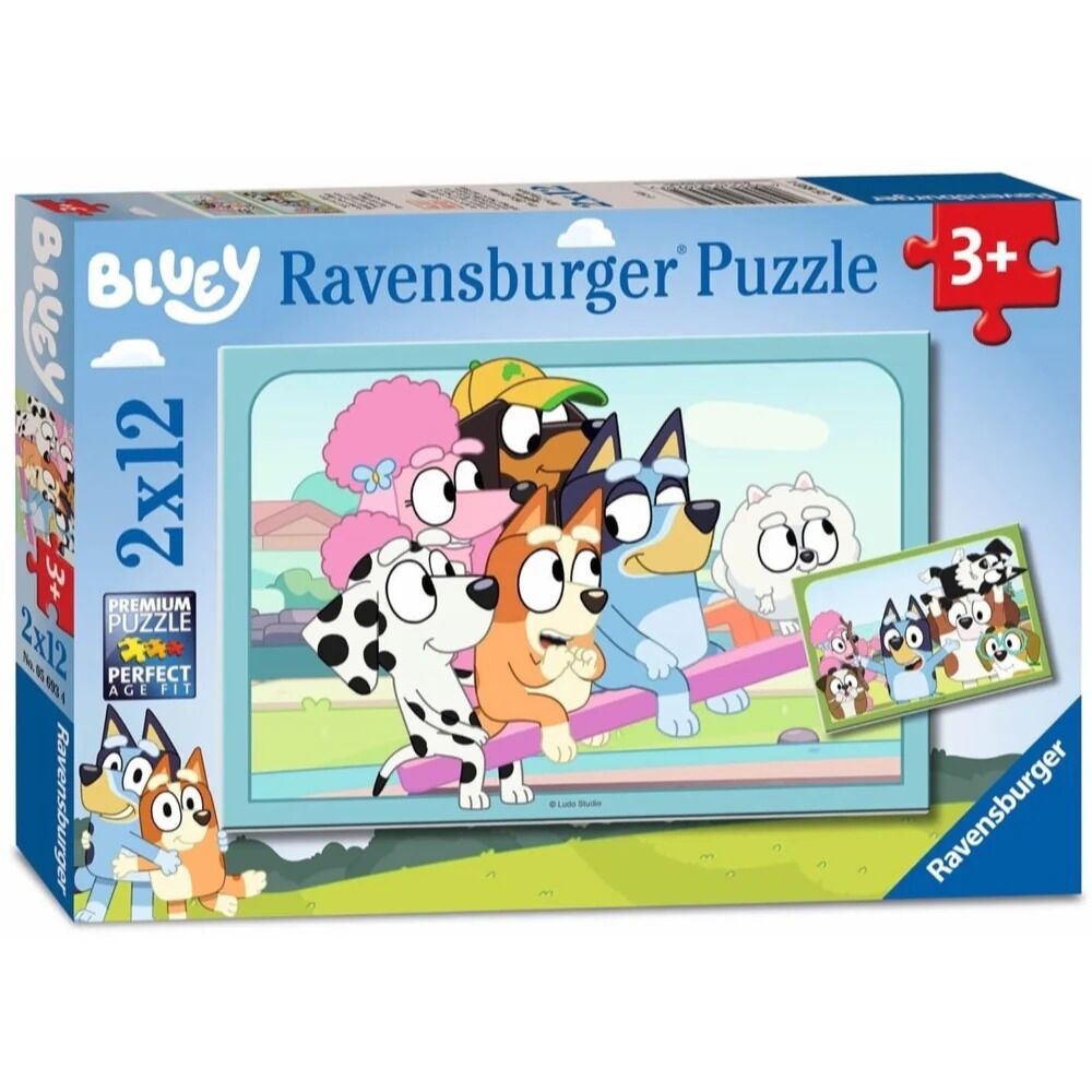 Ravensburger Puzzle 2x12pc - Fun with Bluey