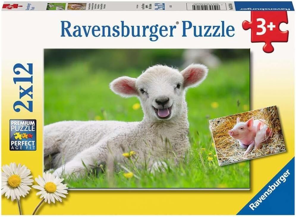 Ravensburger Puzzle 2x12pc - Farm Animals