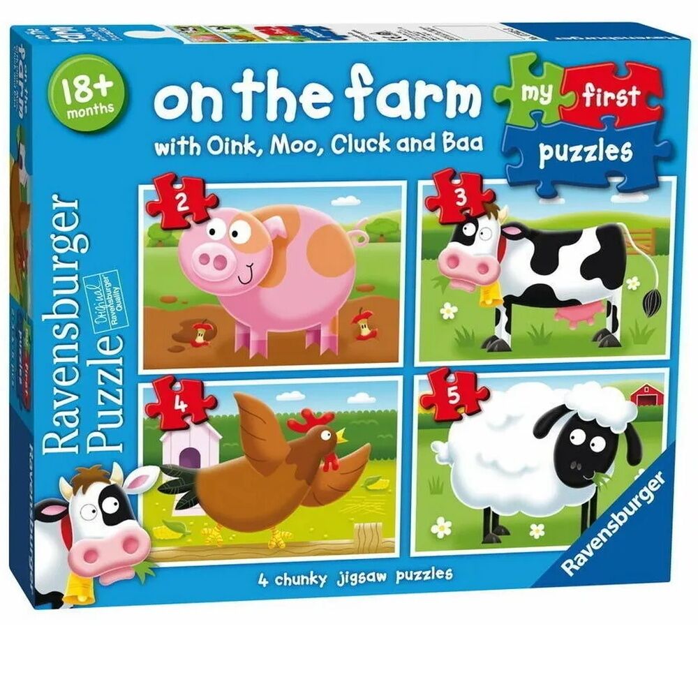 Ravensburger My First Puzzle 2, 3, 4, 5pc - On the Farm