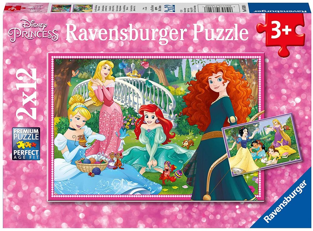 Ravensburger Puzzle 2 x 12pc - Disney In The World of Princesses