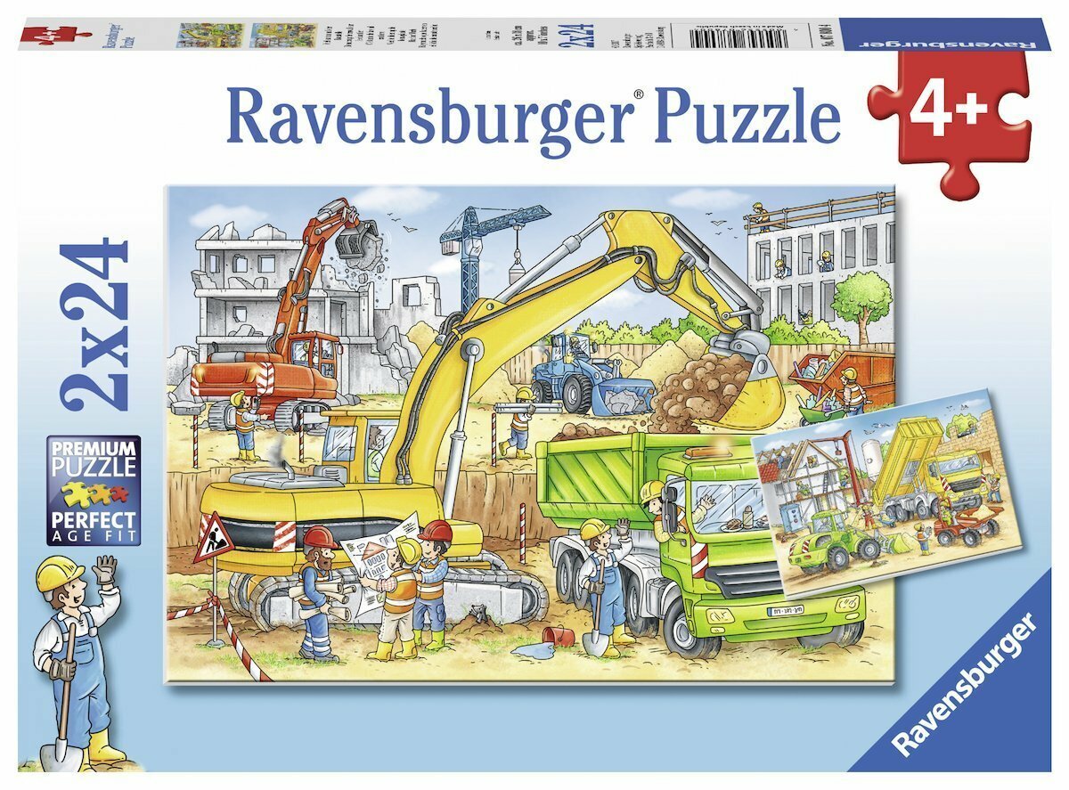 Ravensburger Puzzle 2 x 24pc - Hard at Work