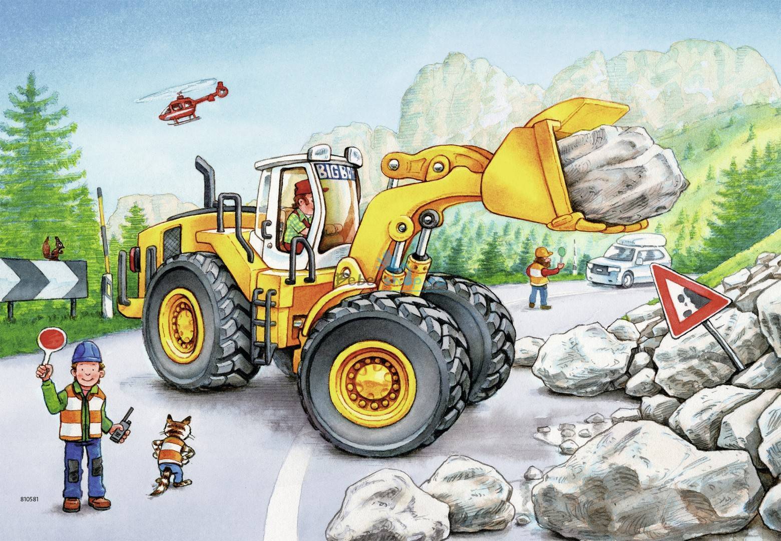 Ravensburger Puzzle 2 x 24pc - Diggers at Work