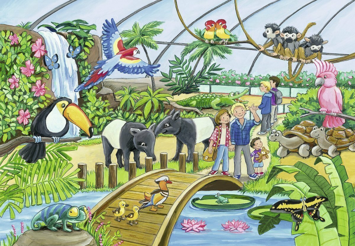 Ravensburger Puzzle 2 x 24pc - Welcome to the Zoo
