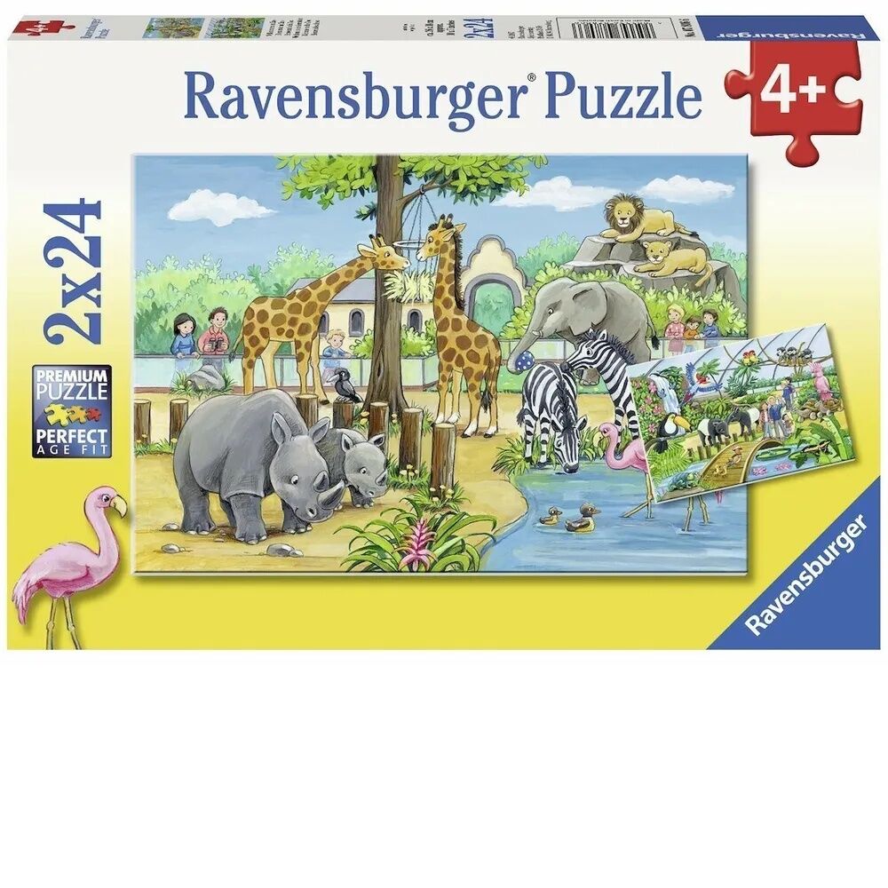 Ravensburger Puzzle 2 x 24pc - Welcome to the Zoo