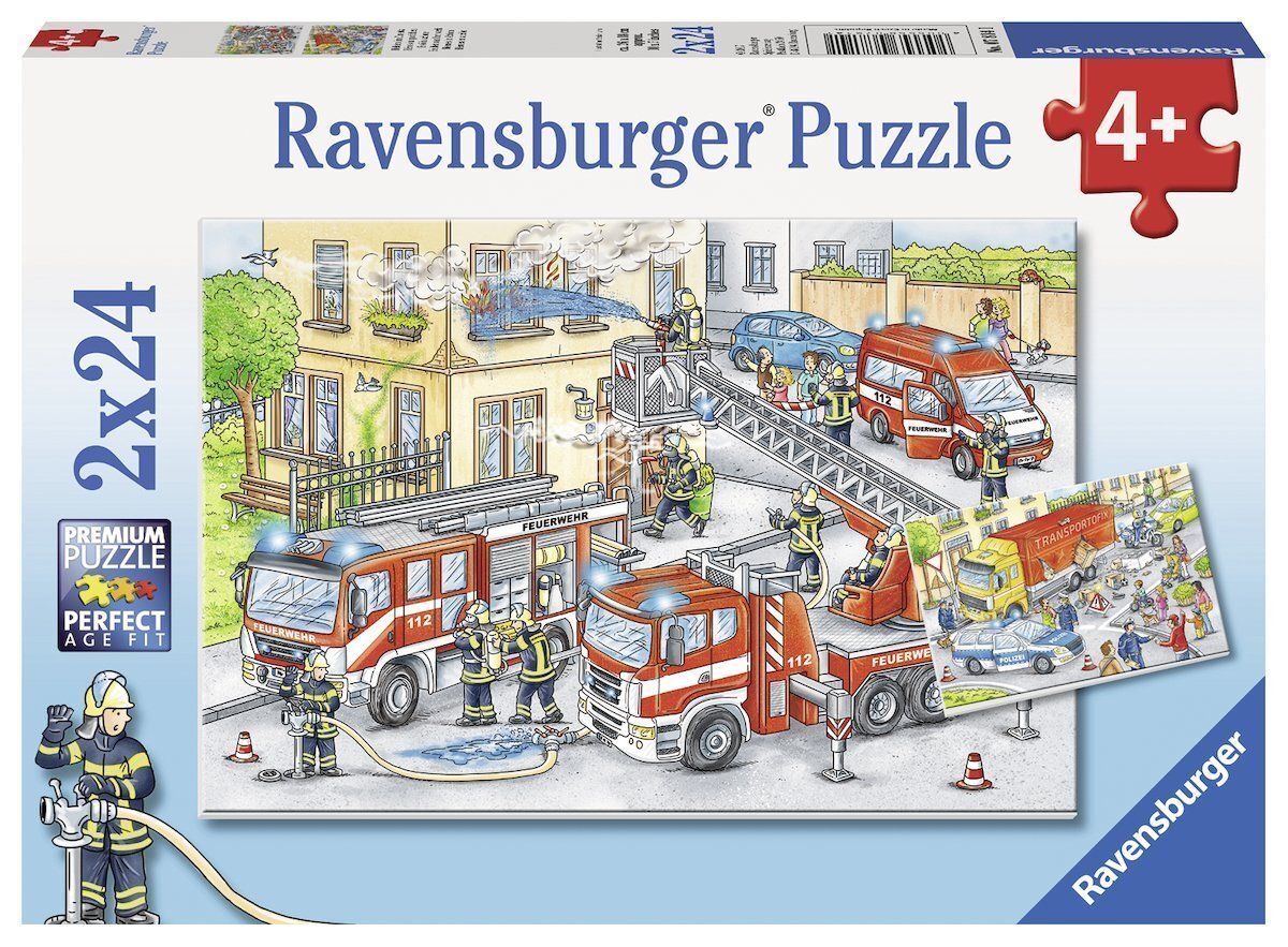 Ravensburger Puzzle 2 x 24pc - Heroes in Action