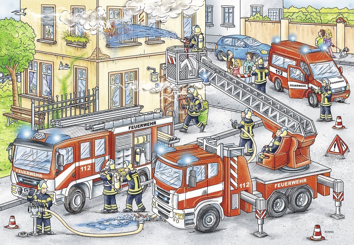 Ravensburger Puzzle 2 x 24pc - Heroes in Action