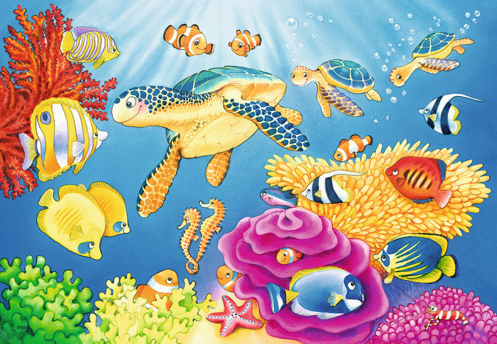 Ravensburger Puzzle 2 x 24pc - Colourful Underwater World