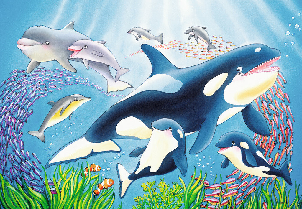 Ravensburger Puzzle 2 x 24pc - Colourful Underwater World