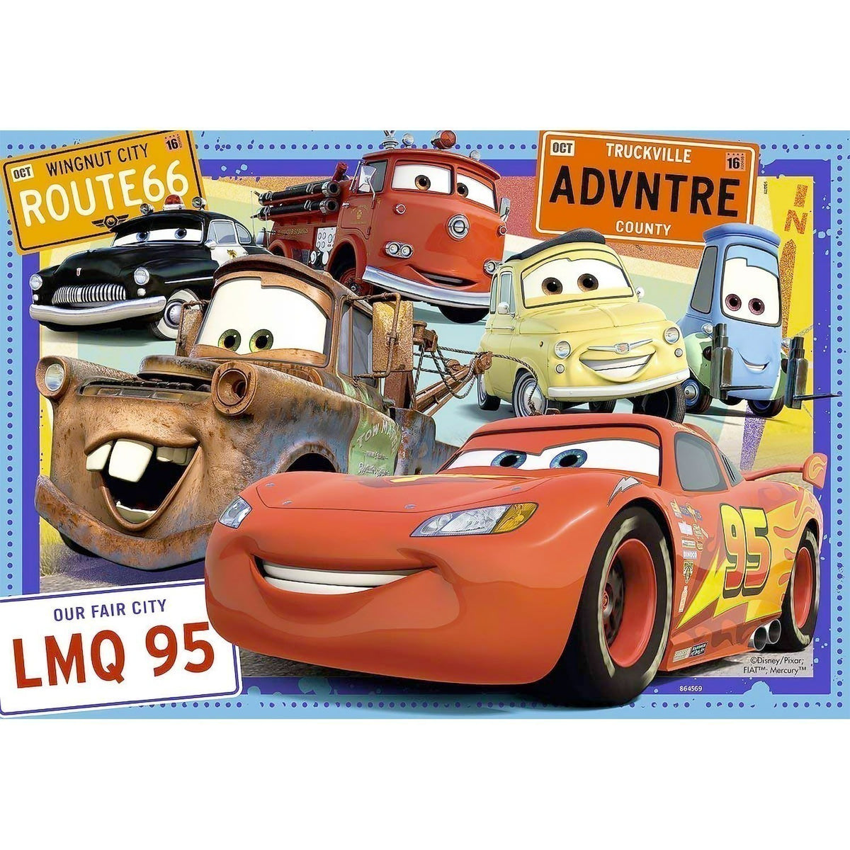 Ravensburger Puzzle 2 x 24pc - Disney Two Cars Puzzle