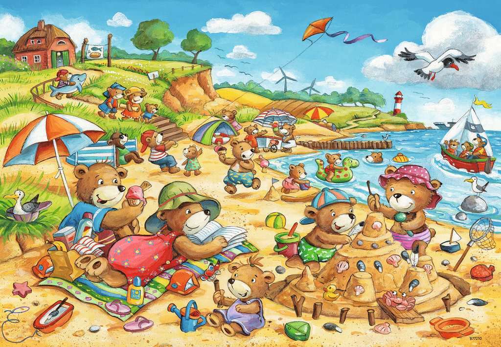 Ravensburger Puzzle 2 x 24pc - Seaside Holiday