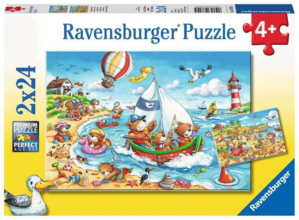 Ravensburger Puzzle 2 x 24pc - Seaside Holiday