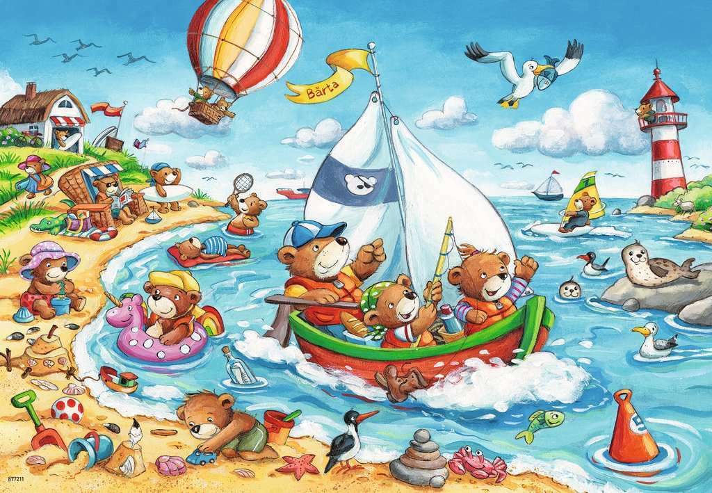 Ravensburger Puzzle 2 x 24pc - Seaside Holiday