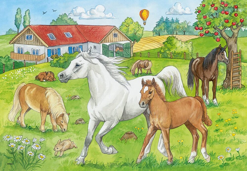 Ravensburger Puzzle 2 x 24pc - At The Stables
