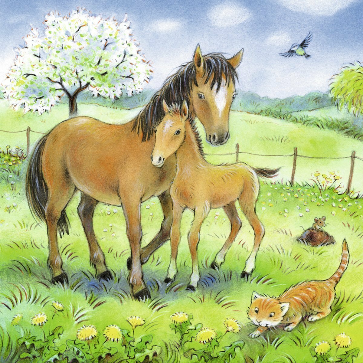 Ravensburger Puzzle 3 x 49pc - Cuddle Time