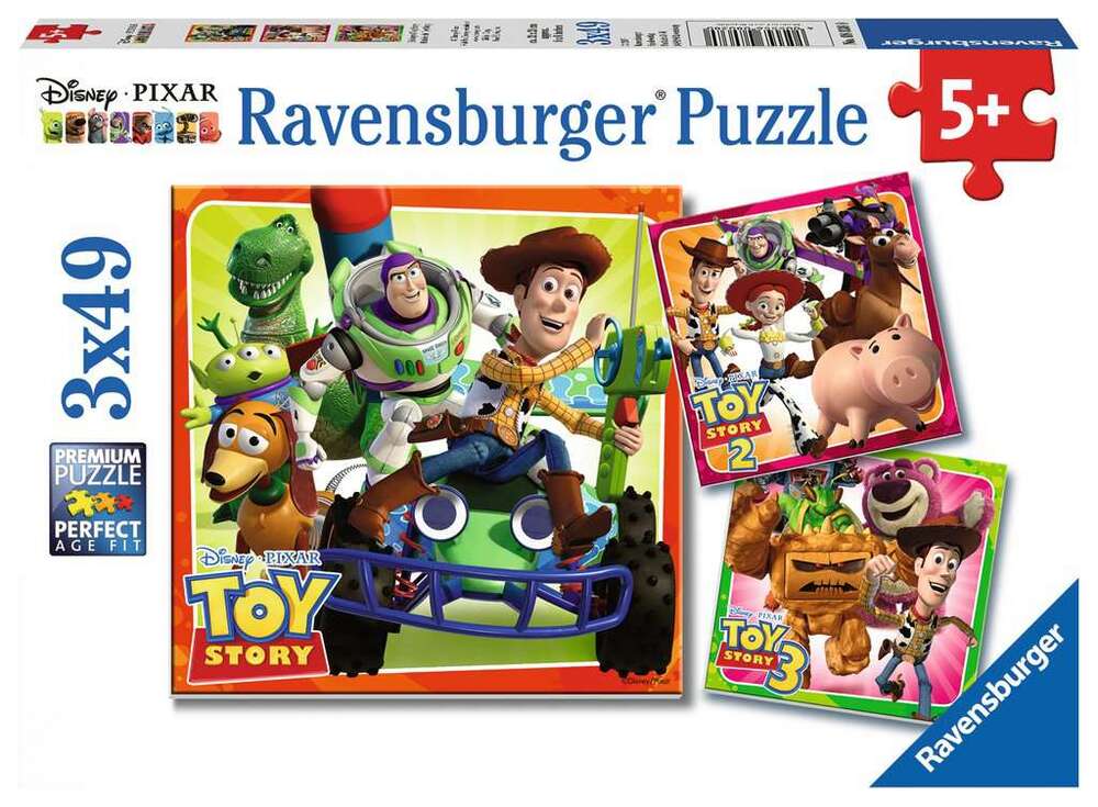 Ravensburger Puzzle 3 x 49pc - Disney Pixar Toy Story History