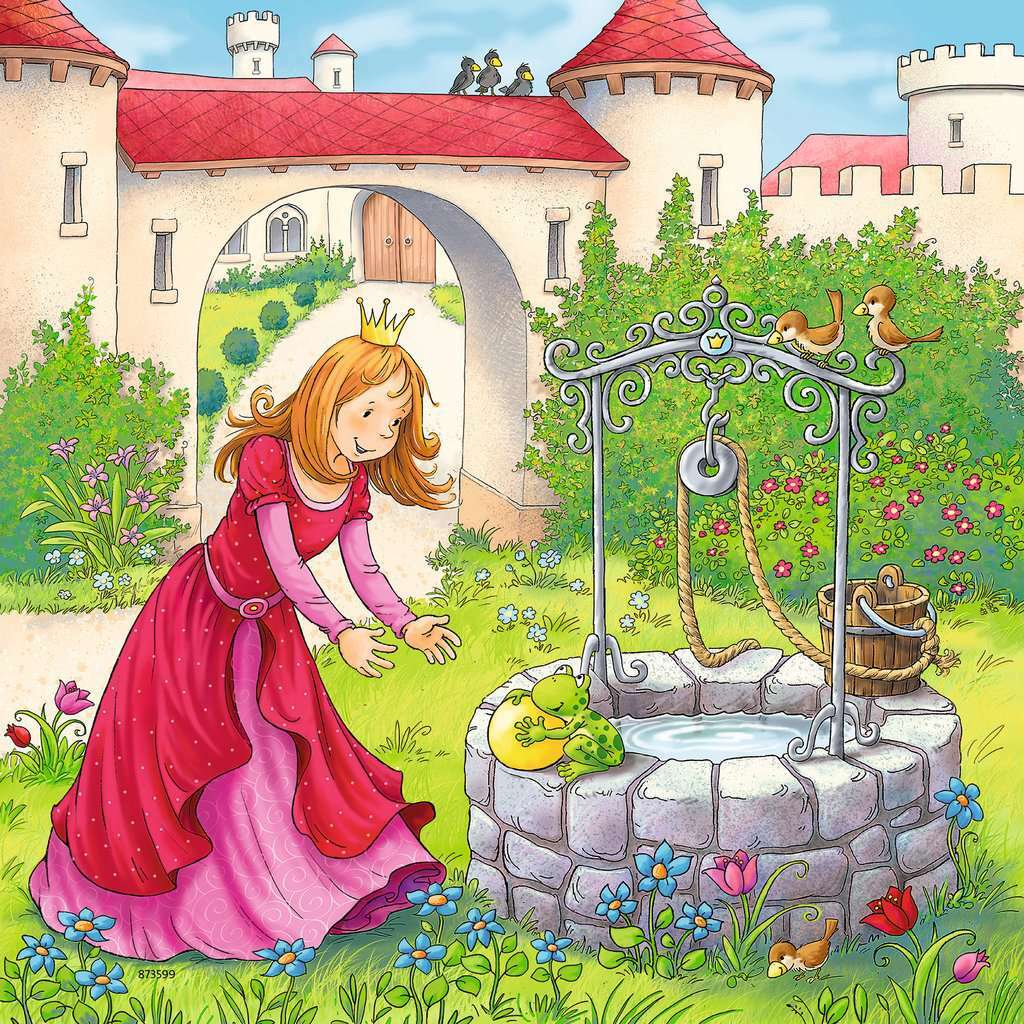Ravensburger Puzzle 3 x 49pc - Rapunzel, Riding Hood and Frog