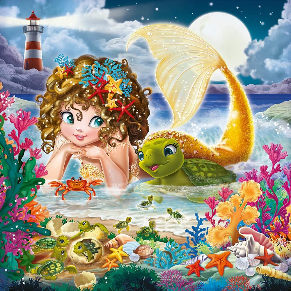 Ravensburger Puzzle 3 x 49pc - Charming Mermaids