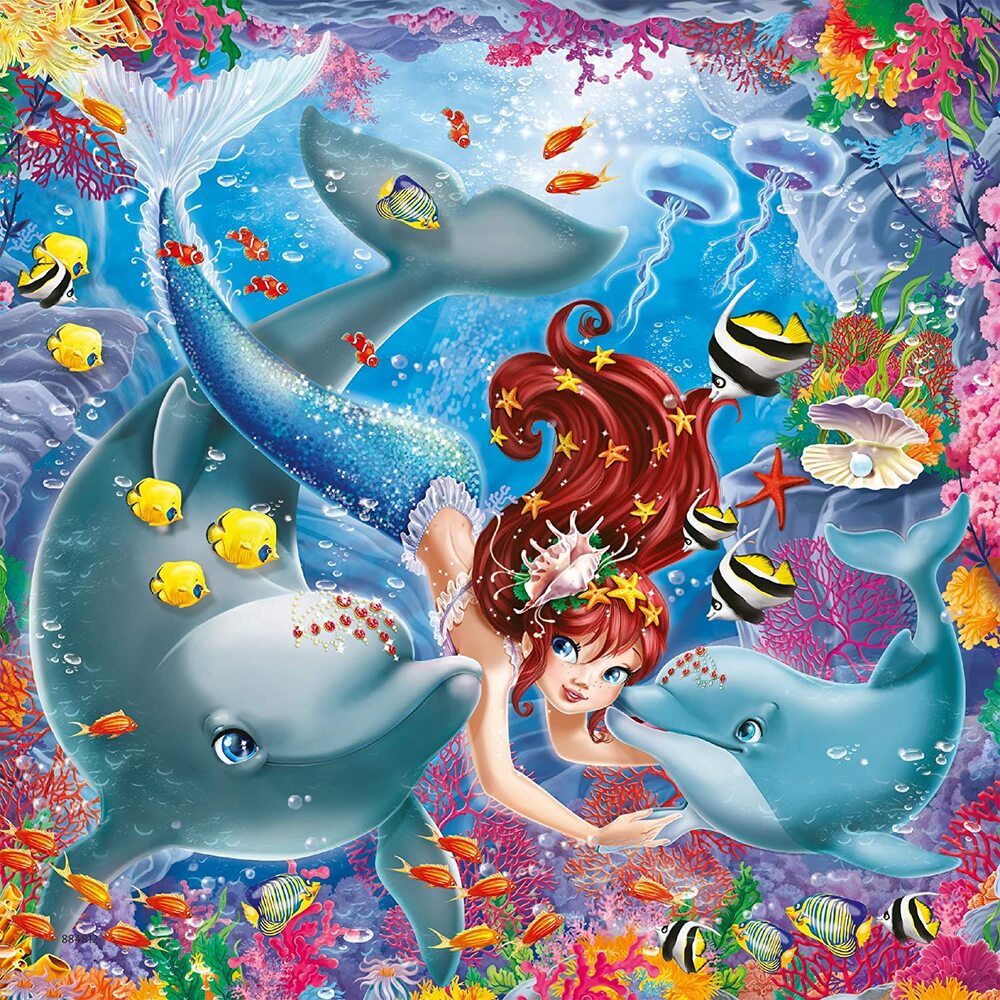 Ravensburger Puzzle 3 x 49pc - Charming Mermaids