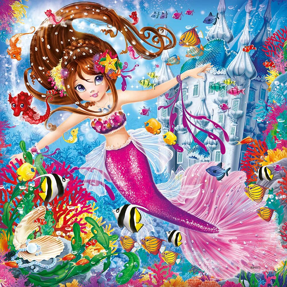 Ravensburger Puzzle 3 x 49pc - Charming Mermaids