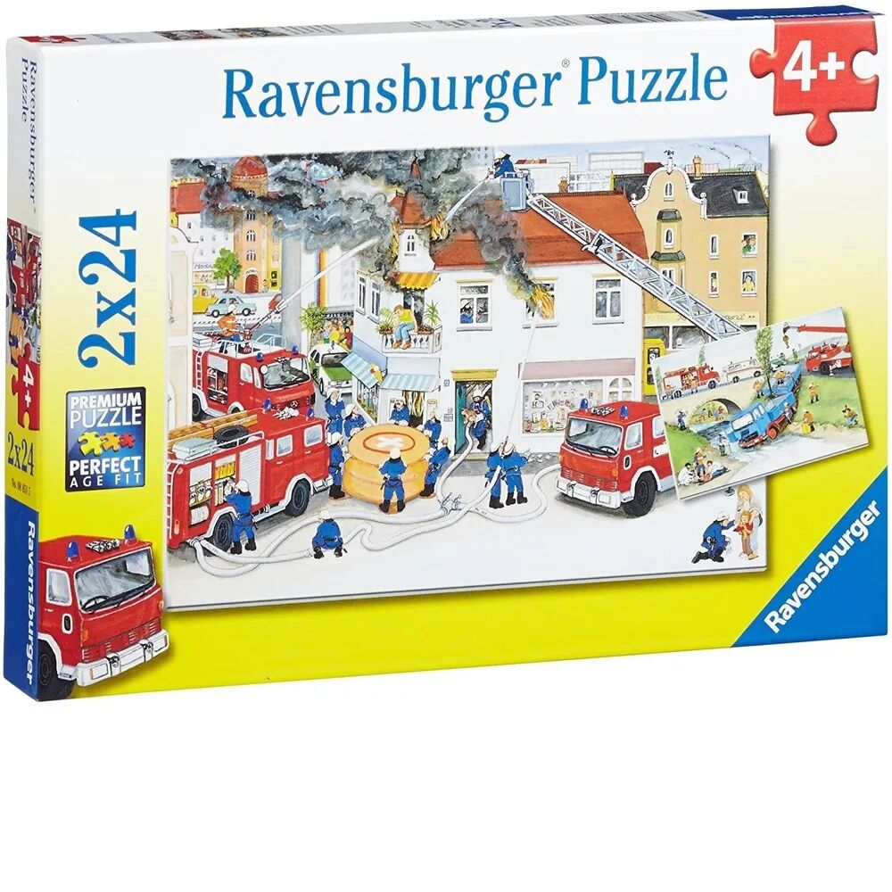 Ravensburger Puzzle 2 x 24pc - Busy Fire Brigade