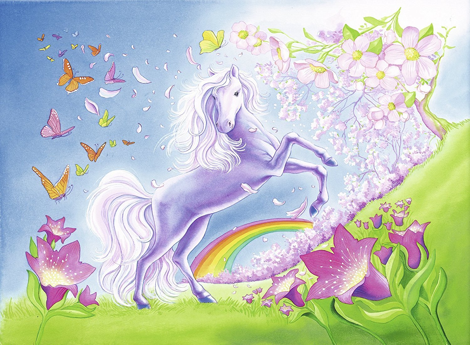 Ravensburger Puzzle 2x24pc - Rainbow Horses