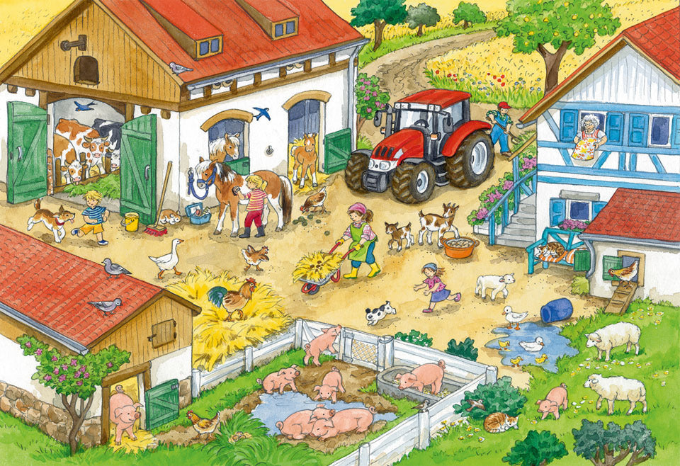 Ravensburger Puzzle 2 x 24pc - Merry Country Life